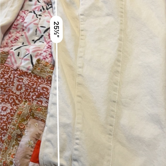 Free People We The Free Jumpsuit Womens High Roller Ivory Denim Pull On Overall - Picture 9 of 11